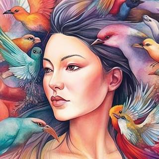 Beautiful Magical Witch Drawing