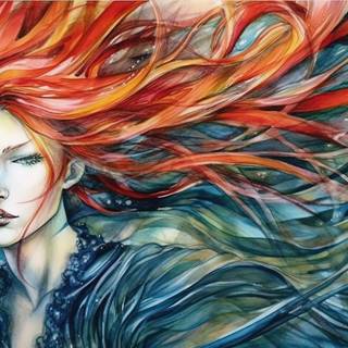 Beautiful Magical Witch Drawing