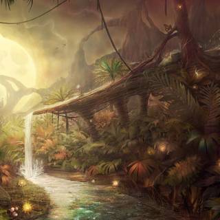 Rainforest fantasy world