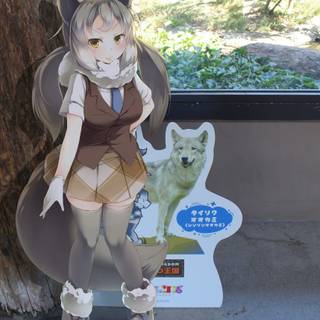 Eastern wolf kemono friends wallpaper