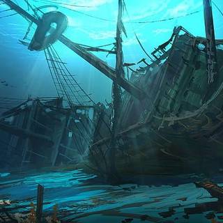 1700 shipwreck wallpaper