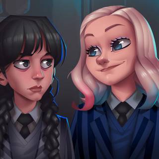 Wednesday And enid sinclair wallpaper