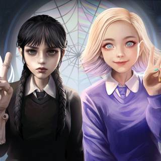 Wednesday And enid sinclair wallpaper