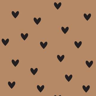 brown and black hearts