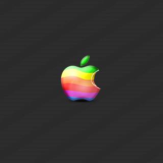 Apple iPhone Rainbow logo wallpaper