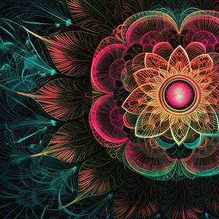 Motivational Colorful Mandala Artwork