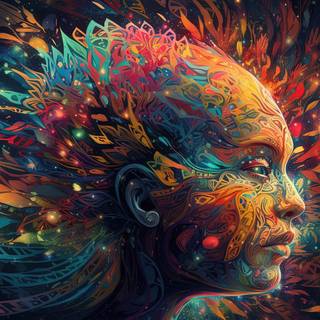 Motivational Colorful Mandala Artwork