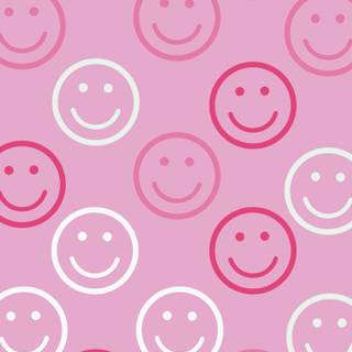 pink and preppy smiley faces