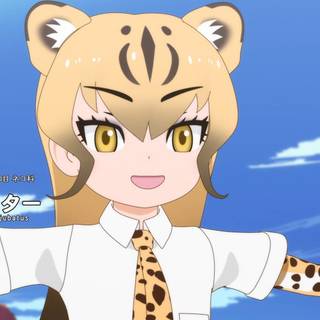 Cheetah kemono friends wallpaper