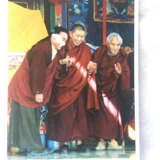 Lama Garchen Rinpoche with Drubwang Konchok Norbu Rinpoche