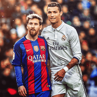 Messi and Ronaldo 4k wallpaper