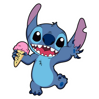 Stitch likes ice cream