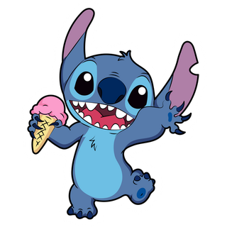 Stitch likes ice cream
