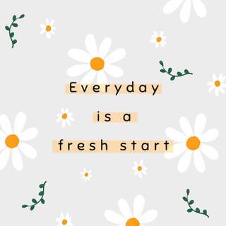 Everyday is a Fresh Start