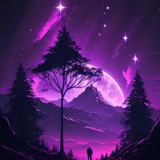 Purple Fantasy World wallpaper