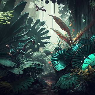 Celestial outstanding Jungle Landscape
