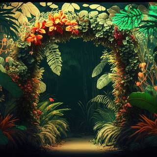 Celestial outstanding Jungle Landscape