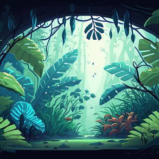 Celestial outstanding Jungle Landscape