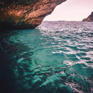  sea cave 4k wallpaper