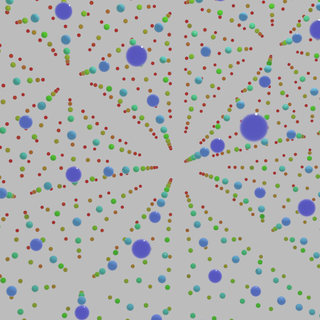 Rainbow matrix balls white background