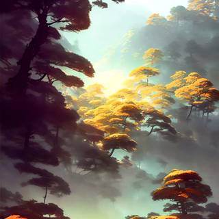 Aesthetic Forest wallpaper