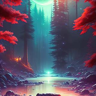 Aesthetic Forest wallpaper