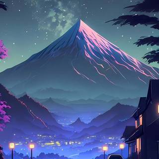 Aesthetic mountains wallpaper
