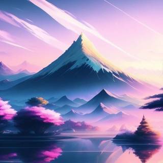 Aesthetic mountains wallpaper