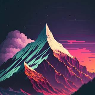 Aesthetic mountains wallpaper