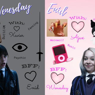 Wenesday/Enid collage <3