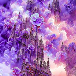 pretty purple castle