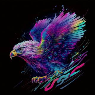 colorful eagle Wallpaper
