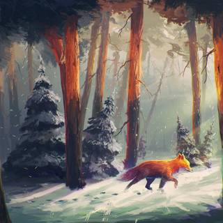 A lonely Fox