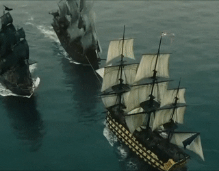 flying dutchman and black pearl vs hms endeavour gif