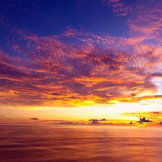 Ocean sunset 4k ultra wallpaper