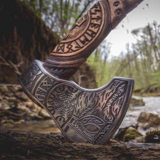 Viking ruins Battle Axes 