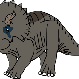 Jurassic World triceratops render 1