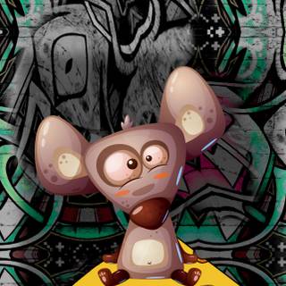 iphone wallpaper Rat & Cheese