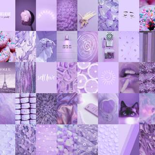 Purple collage wallpaper