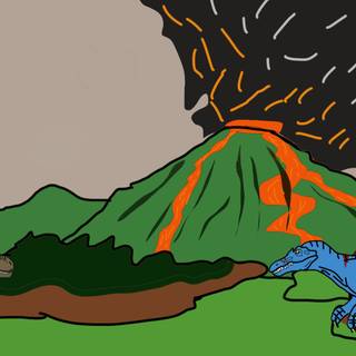 Rexy t.rex vs blue killer spinosaurus