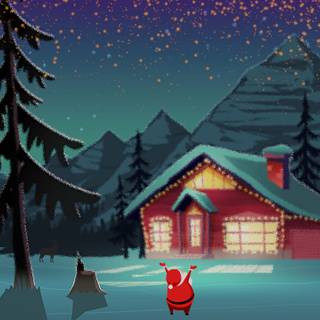 WQHD Wallpaper Excited Santa