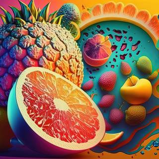 Juicy Fruity Explosion Collage