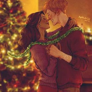 Rockin around with ron and hermoine <)