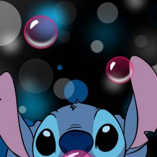 Stich with bubble gum 