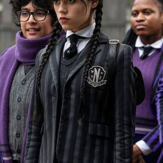 Wednesday and emo friends 