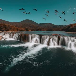 Epic tropical Waterfall Wallpaper