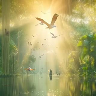 Epic tropical Waterfall Wallpaper