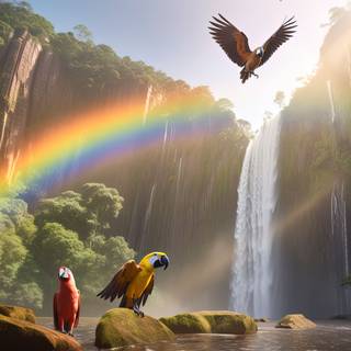 Epic tropical Waterfall Wallpaper