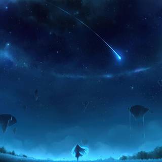 Aesthetic meteor wallpaper