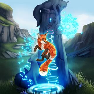 Fox Spirit wallpaper